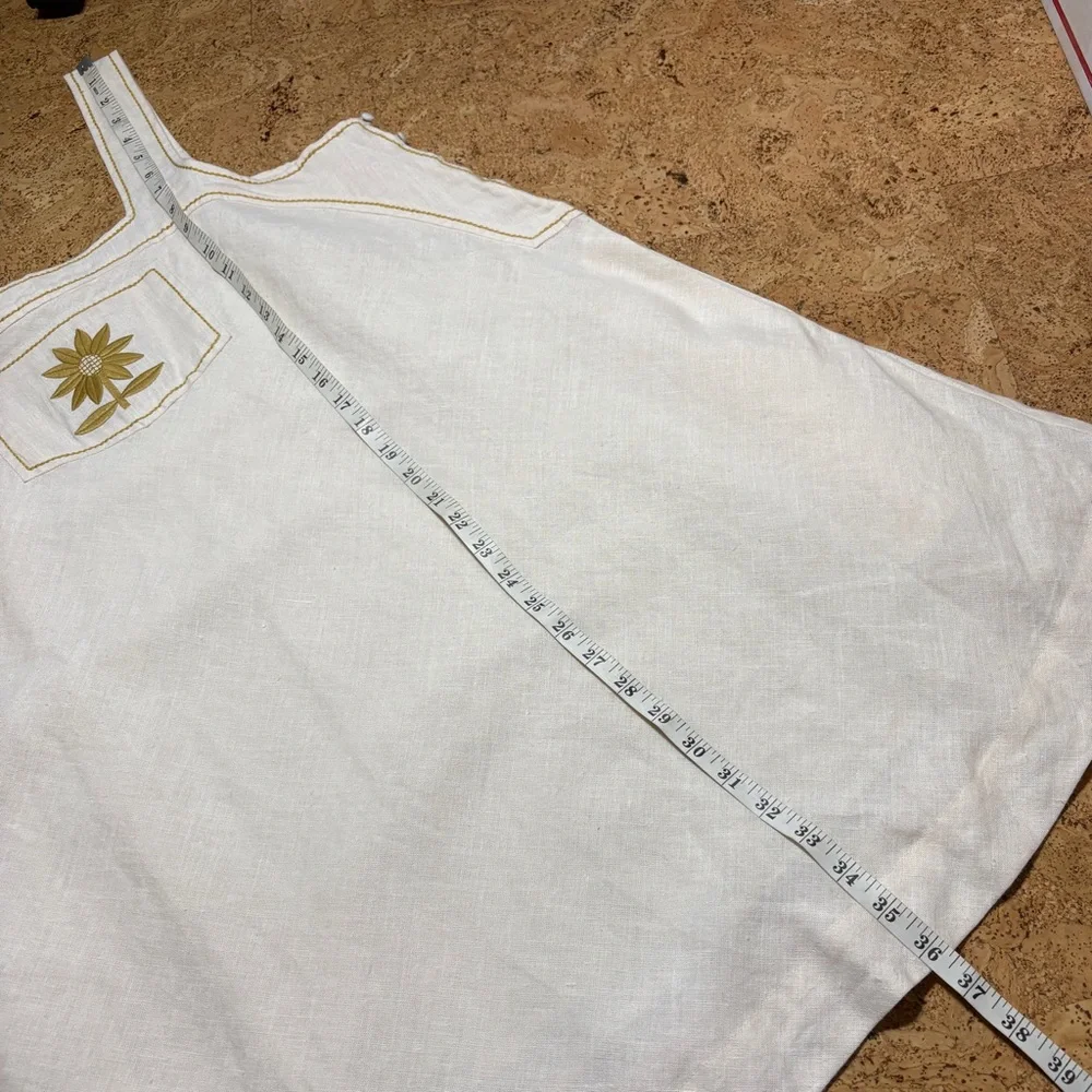 Christy Dawn The Khadia 100% Linen Floral Embroidery Dress NWOT In Cream Sz XL - Picture 15 of 15